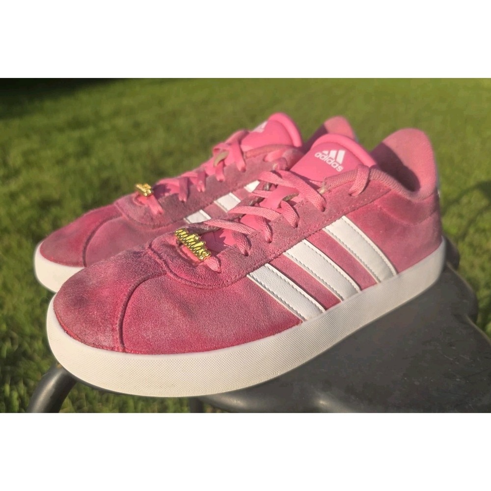 Adidas VL Court 3.0 Sneaker-Pink/ White– Womens   Casual Shoe- 6.5